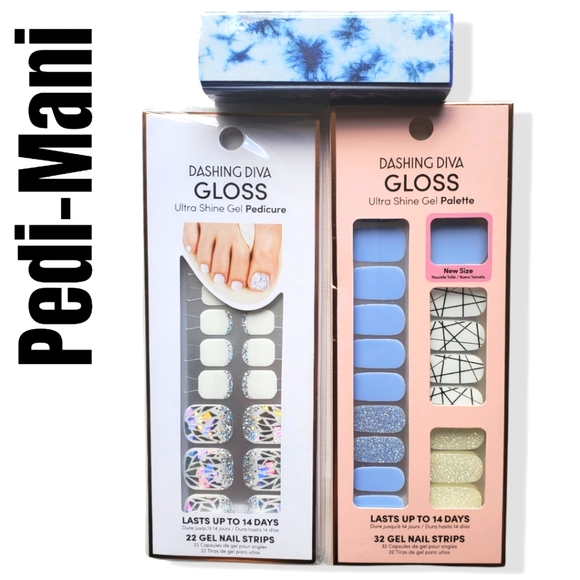 Other - Dashing Diva French Pedicure and Manicure Gel Strips Ultra Shine 14 Day Wear